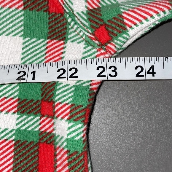 Tipsy Elves Plaid Christmas Hooded Onesie – Unisex – Men's L / Women's XL - Picture 11 of 13